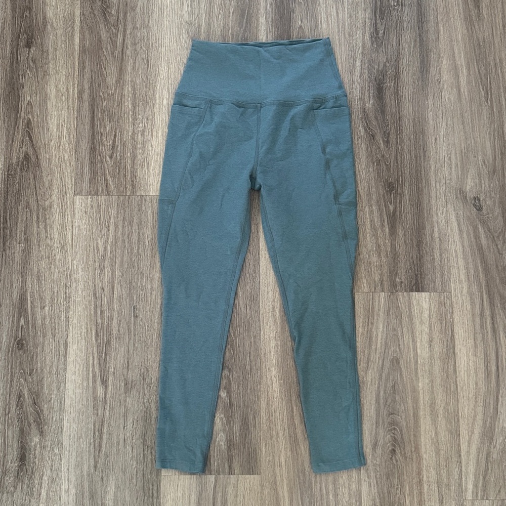 Beyond Yoga Teal High-Waisted Leggings 23” Size medium